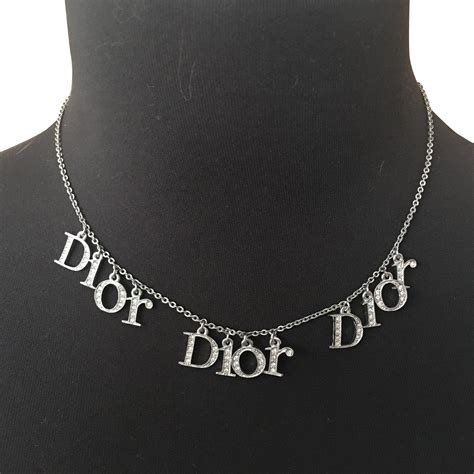 collier dior en argent|dior collier femme de luxe.